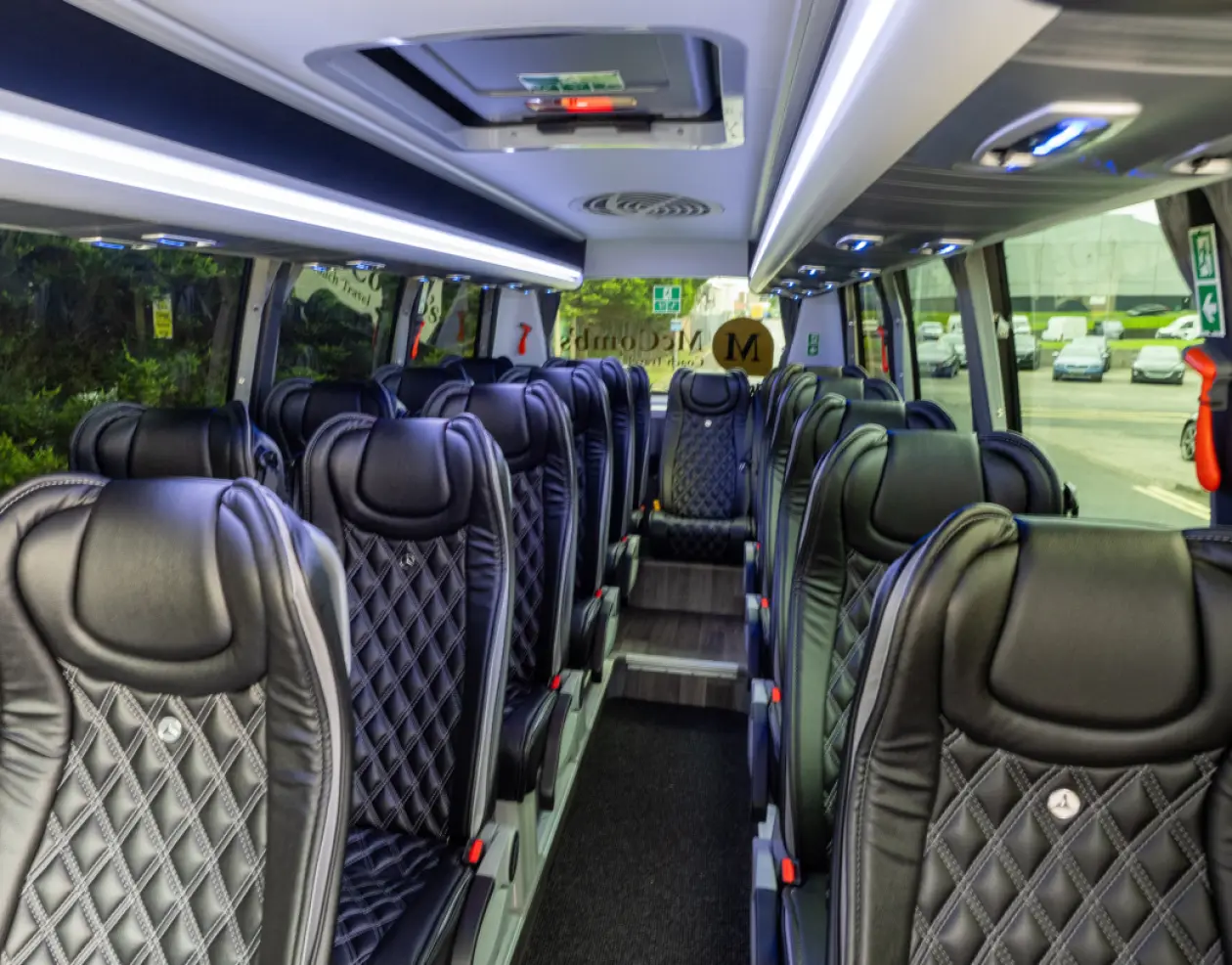 Coach interior leather seats